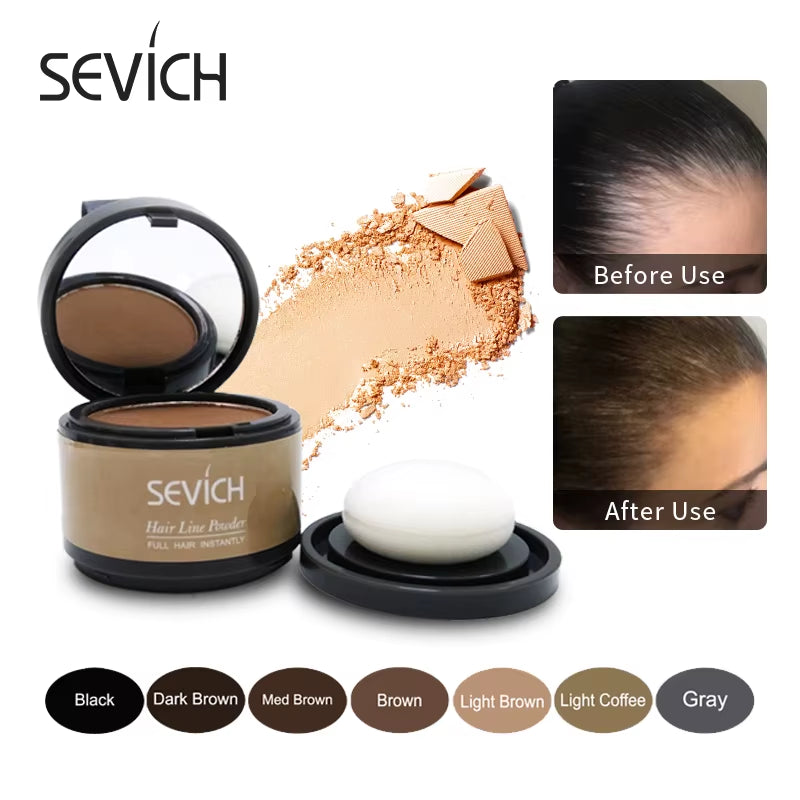 Magical Fluffy Hairline Powder Hair Line Shadow Hair Concealer Root Cover up Gray Coverage Unisex Instantly 8 Color