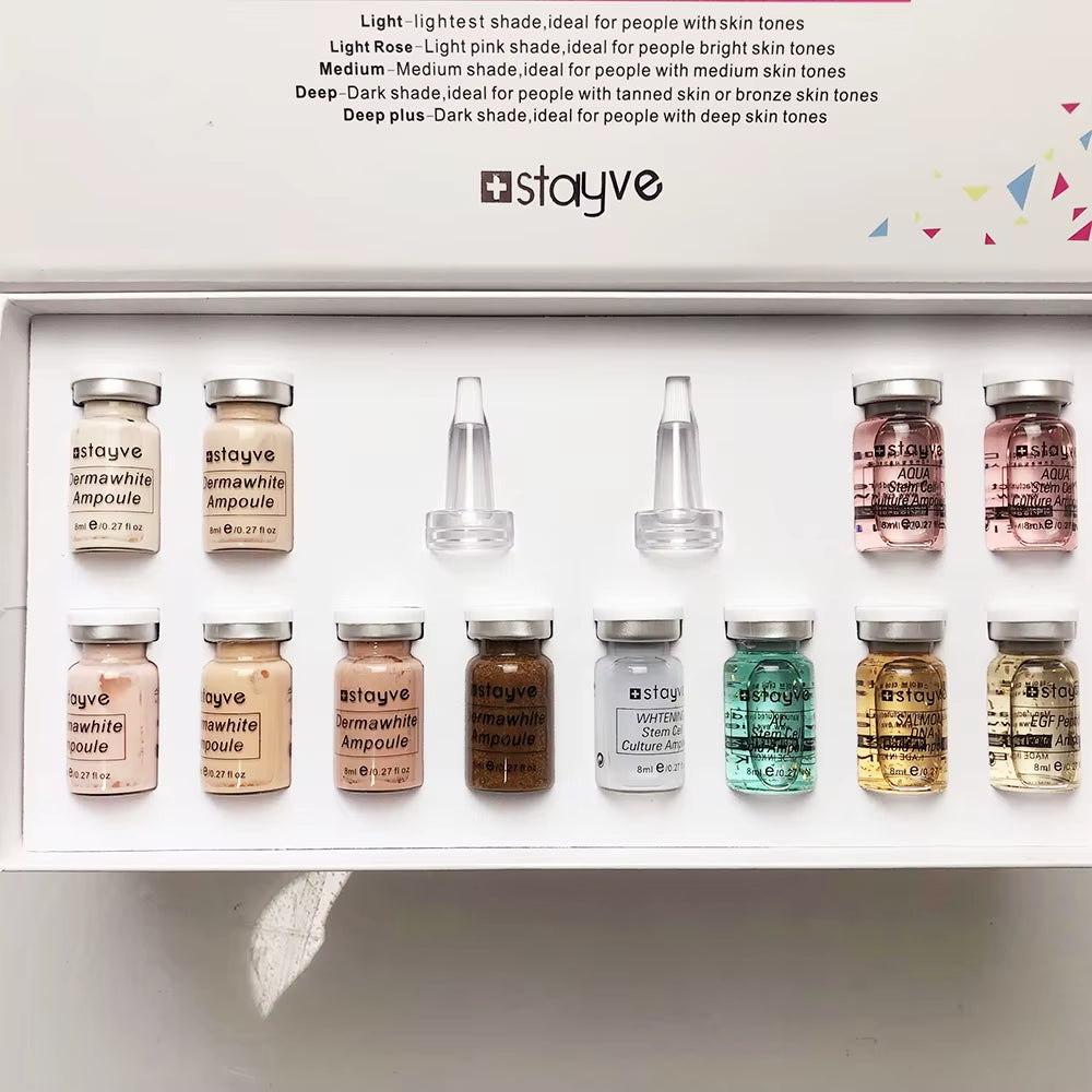 Stayve 8Ml BB Cream Glow Starter Kit Peptide Niacinamide Moisturising Nourishing Foundation Cream Face Skin Care