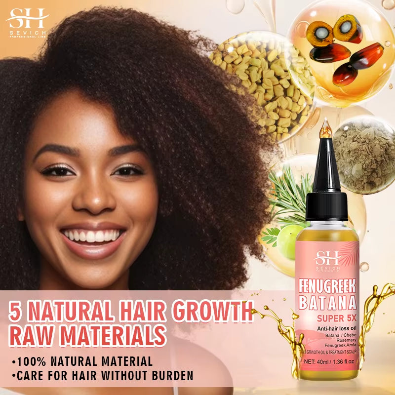 Ultimate Hair Growth Bundle: Batana 5X Oil, Chebe Butter Mask, Rosemary Serum, Fenugreek & Amla Oil for Thicker, Healthier Hair
