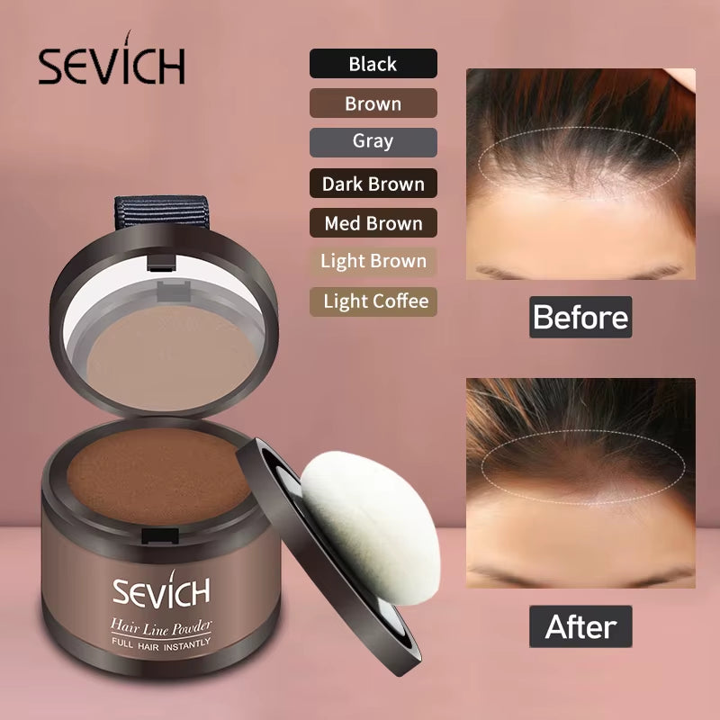 Magical Fluffy Hairline Powder Hair Line Shadow Hair Concealer Root Cover up Gray Coverage Unisex Instantly 8 Color