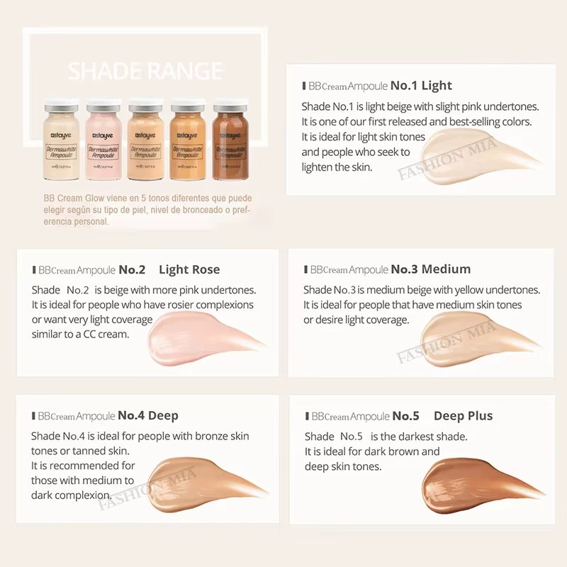 Stayve 8Ml BB Cream Glow Starter Kit Peptide Niacinamide Moisturising Nourishing Foundation Cream Face Skin Care