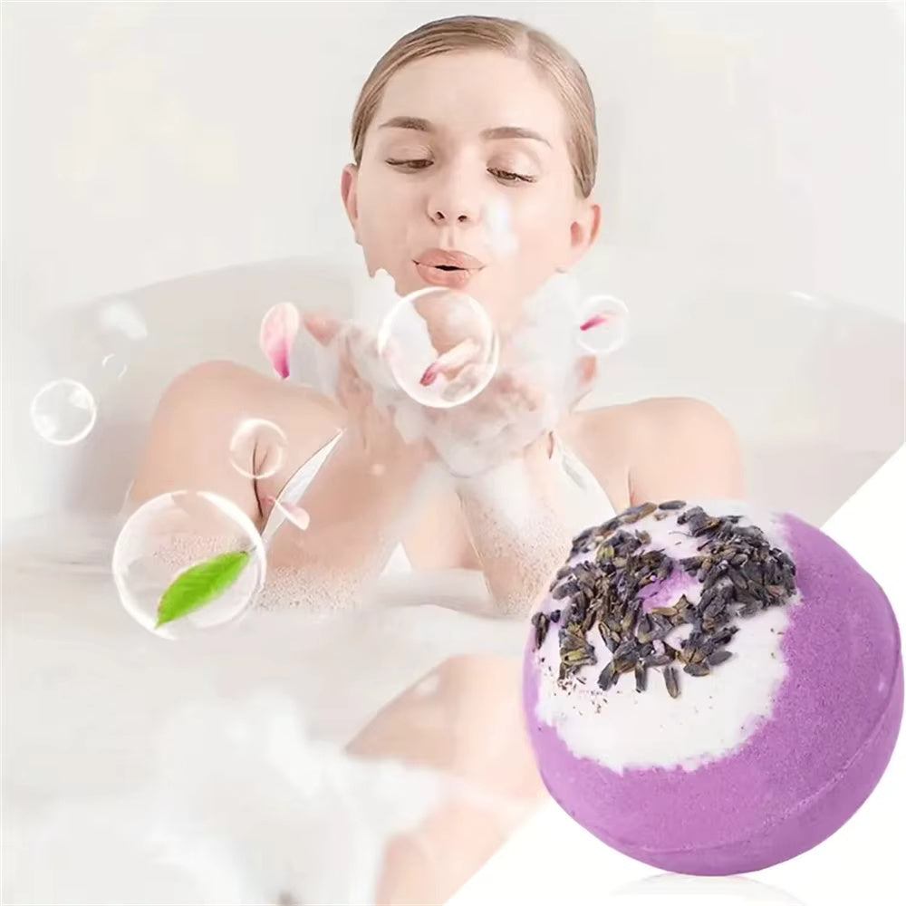 Bath Bomb Gift Set – Moisturizing Handmade Bubble Balls with Essential Oils & Bath Salts for Peeling Skin & Relaxation | Bangzz Beauty Online