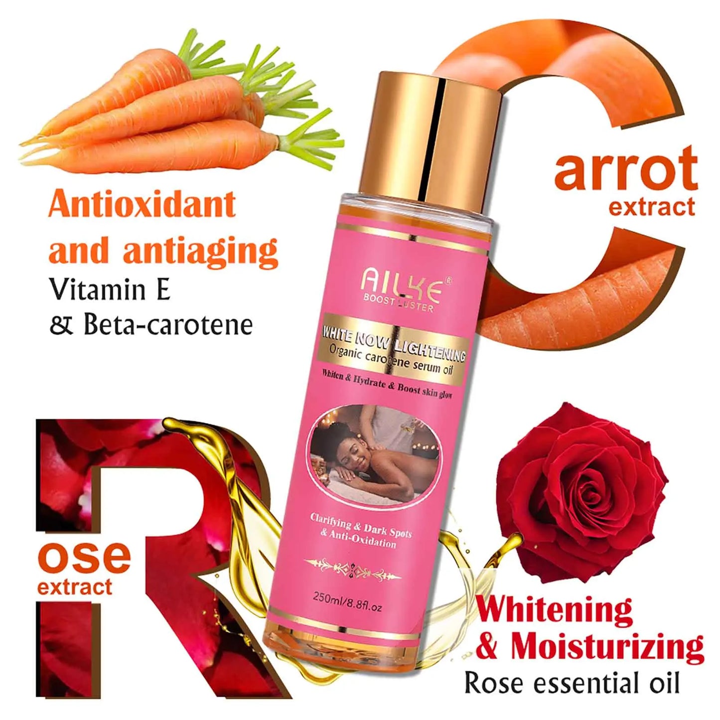 AILEK Natural Skin Cleansing Set, Cleanses Darkness, Stains, Moisturizes, Whitening, Boost Radiance to the Skin. Organic, Vegan