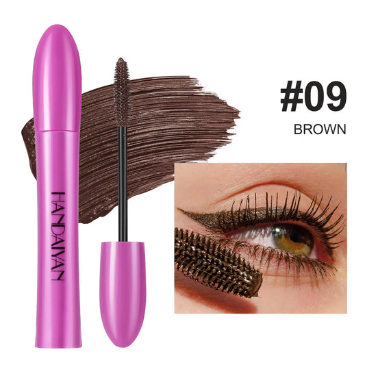 Colorful Silk Mascara Blue Red Black Cream Length Waterproof Smudge-Proof Colored Thickening Lengthening Curling Makeup Cosmetic